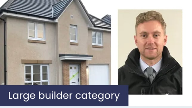 Shaun Quinn 2021 winner - large builder category