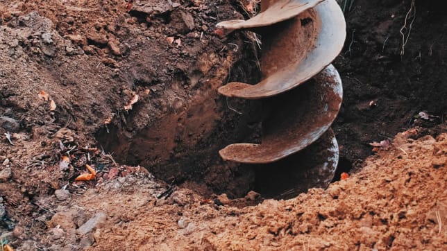 Boring machine into the ground