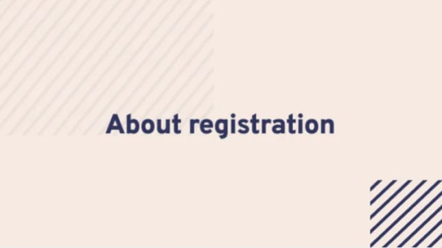 About registration title page card
