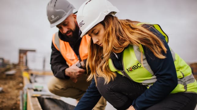 Inspection on a building site