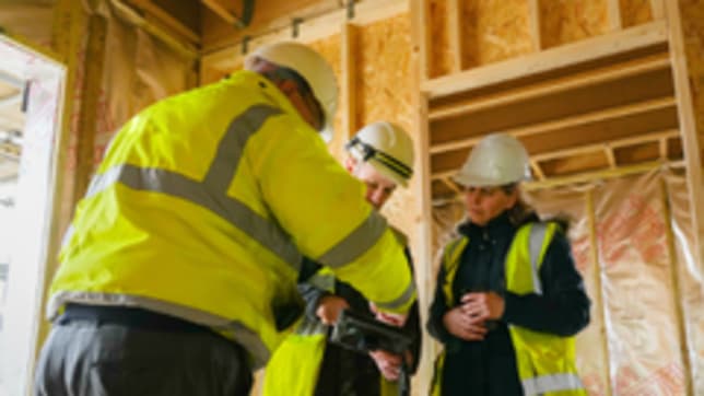 Outside of home with wooden structure