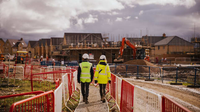 NHBC inspection team walking through development site