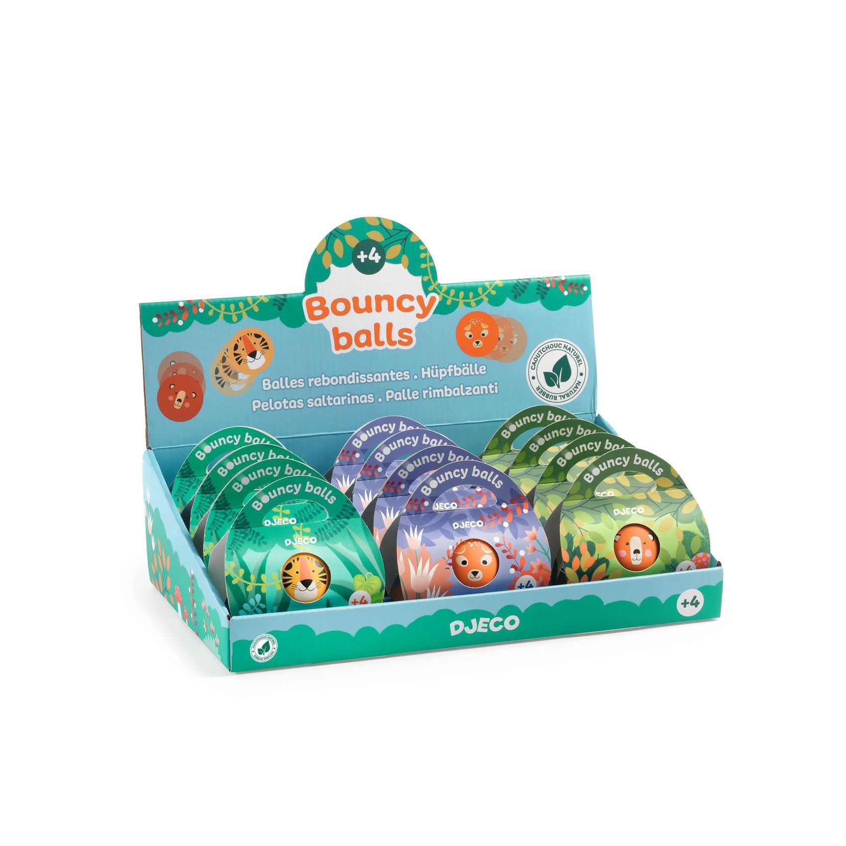 Assorted bouncing balls - Wild - Display 12 pcs