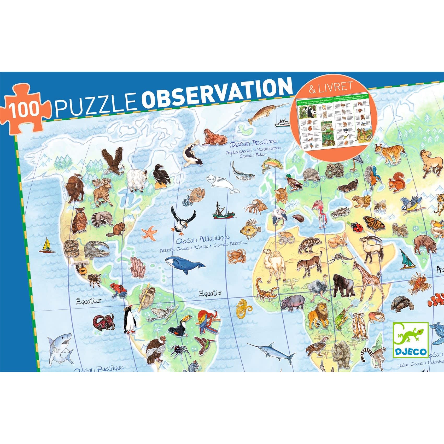 World's animals + booklet - 100 pcs