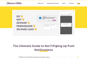 screenshot of The Ultimate Guide to Not Fucking Up Push Notifications