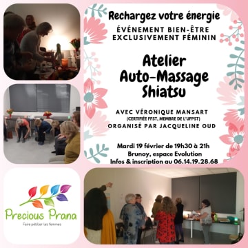 Moodboard de l'atelier auto-massage shiatsu du 19 février 2019, par Precious Prana