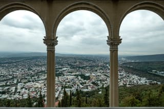 Mtatsminda view point over Tbilisi