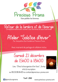 Soirée spéciale « Solstice d'hiver » le 21 décembre 2019, par Precious Prana