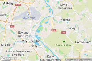 Map showing location of “Harvesting on bluebells” in Draveil, France