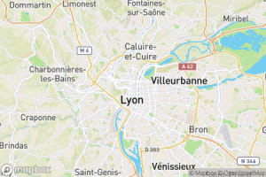 Map showing location of “While waiting” in Lyon, France