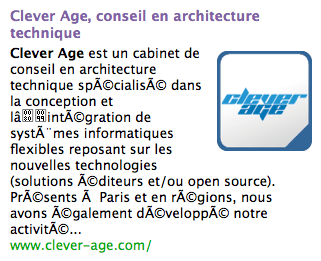Cuil n'aime pas les accents ou l'UTF-8