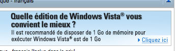 Combien de RAM pour Vista ?