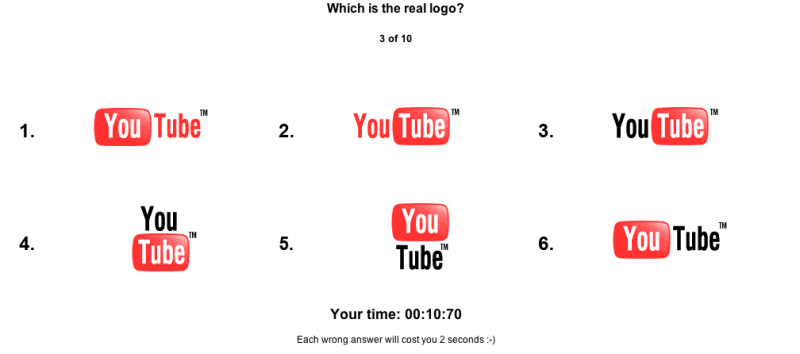 Saurez-vous indiquer quel est le vrai logo de YouTube ?