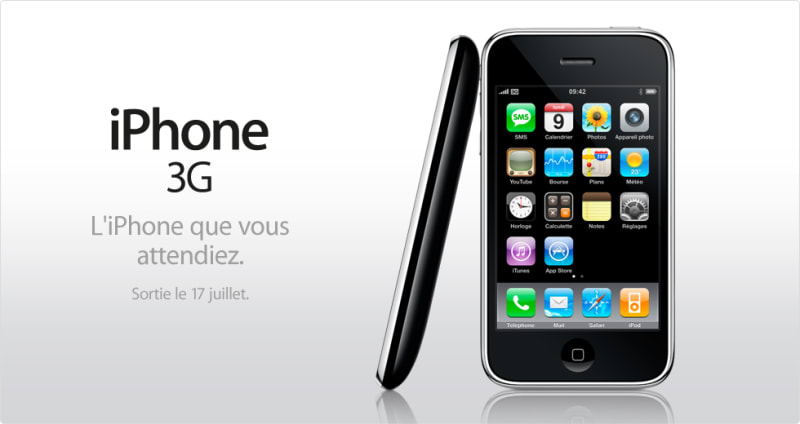 L'iPhone 3G en France le 17 juillet
