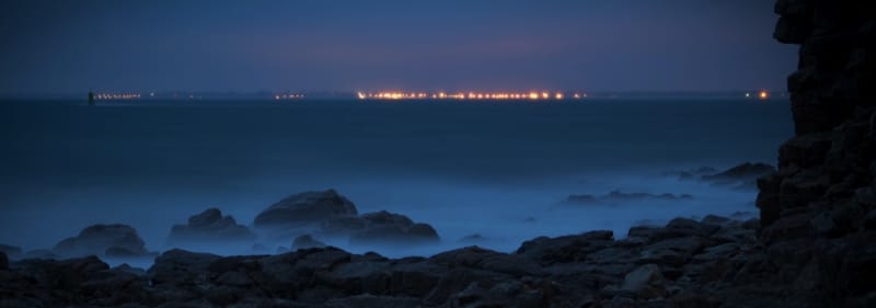 Along the shore