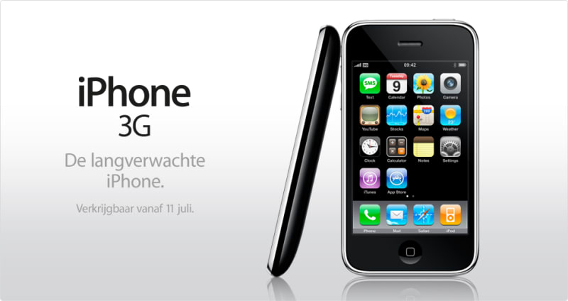 L'iPhone 3G aux Pays-Bas et presque partout ailleurs le 11 juillet