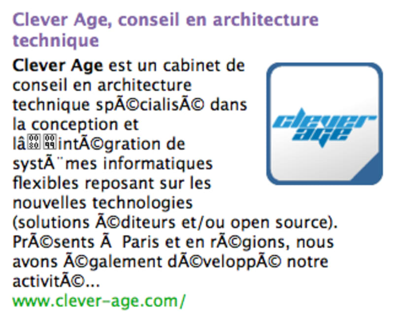 Cuil n'aime pas les accents ou l'UTF-8