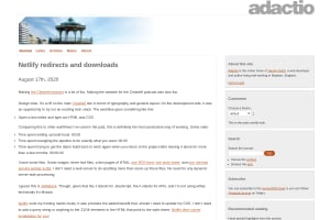 Screenshot of “Netlify redirects and downloads”