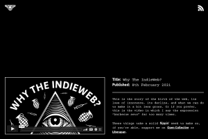 Screenshot of “Why The IndieWeb?”