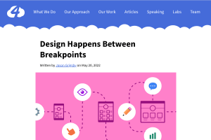 Screenshot of “Design Happens Between Breakpoints”