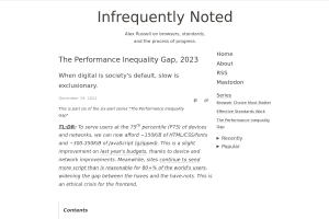 Screenshot of “The Performance Inequality Gap, 2023”