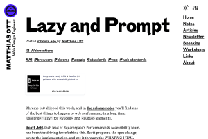 Screenshot of “Lazy and Prompt”