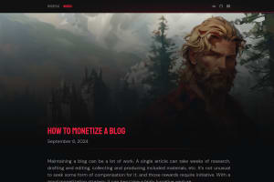 Screenshot of “How to Monetize a Blog”