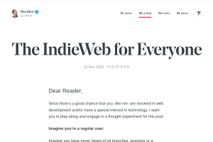Screenshot of “The IndieWeb for Everyone”
