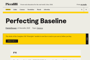 Screenshot of “Perfecting Baseline”