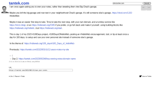 Screenshot of “Own your notes”