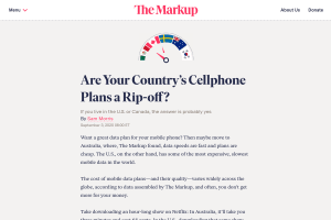 Screenshot of “Are Your Country’s Cellphone Plans a Rip-off?”