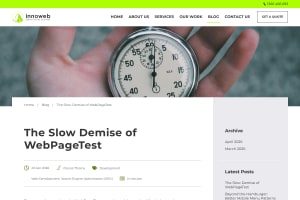Screenshot of “The Decline of WebPageTest After the Catchpoint Era”