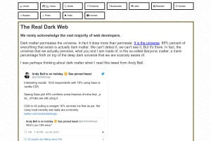Screenshot of “The Real Dark Web”