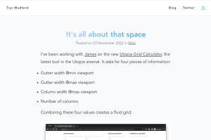 Screenshot of “It's all about that space”