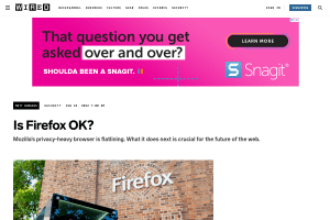 Screenshot of “Is Firefox OK?”