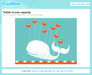 Twitter over capacity whale