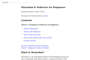 Screenshot of “Mastodon & Fediverse for Beginners”