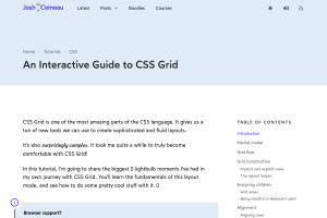 Josh W. Comeau: An Interactive Guide to CSS Grid - Nicolas Hoizey