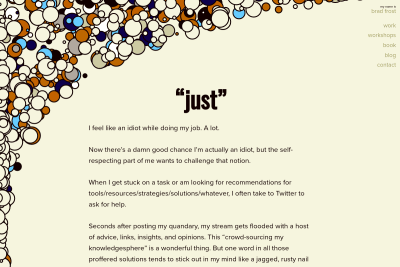 screenshot of Just