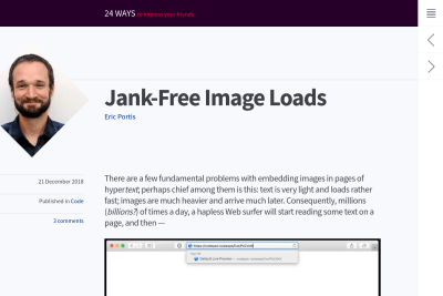 screenshot of Jank-Free Image Loads