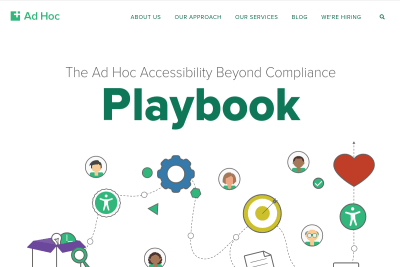screenshot of The Ad Hoc Accessibility Beyond Compliance Playbook