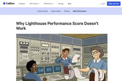 screenshot of Why Lighthouse Performance Score Doesn’t Work