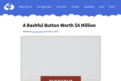 screenshot of A Bashful Button Worth 8 Million Dollars