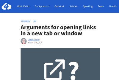 screenshot of Arguments for opening links in a new tab or window