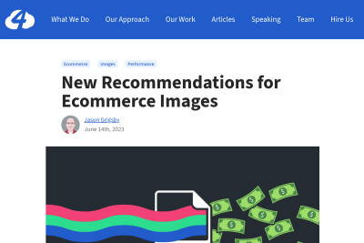 screenshot of New Recommendations for Ecommerce Images