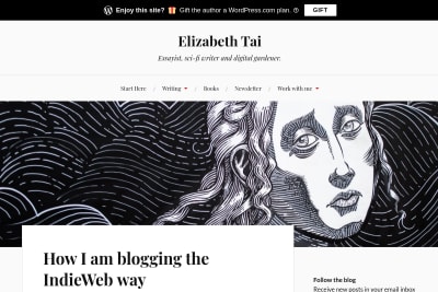 screenshot of How I am blogging the IndieWeb way