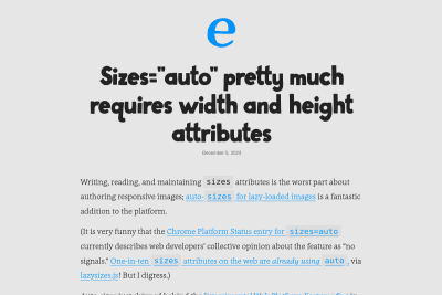 screenshot of Sizes="auto" pretty much requires width and height attributes