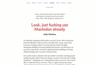 screenshot of Look, just fucking use Mastodon already