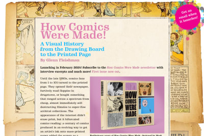 screenshot of How Comics Were Made! A Visual History from the Drawing Board to the Printed Page