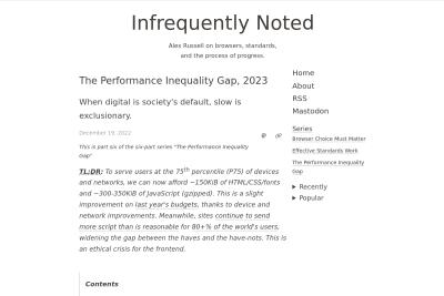 screenshot of The Performance Inequality Gap, 2023